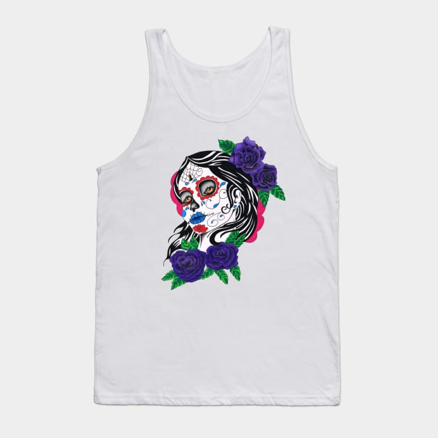 Day of the dead girl Tank Top by SeymourArt